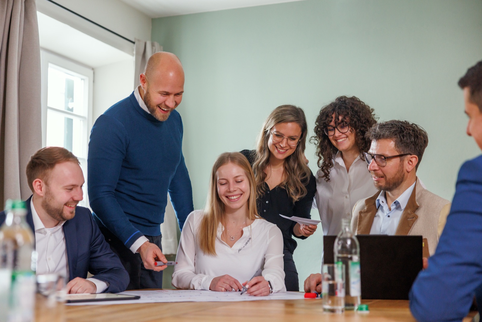 Unser Hausverwaltungs-Team im Austausch