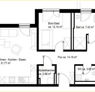 4 Zimmer 2.OG Whg. Nr. B30