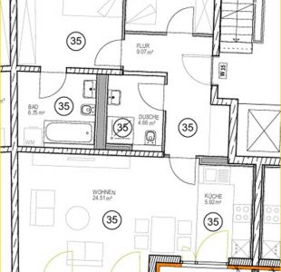 3-Zi.-Whg. Nr. 35 im EG