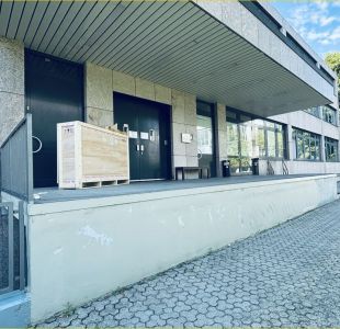 Laderampe zum Lastenaufzug