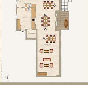 Tagespflege Ess- und Aufenthaltsbereich