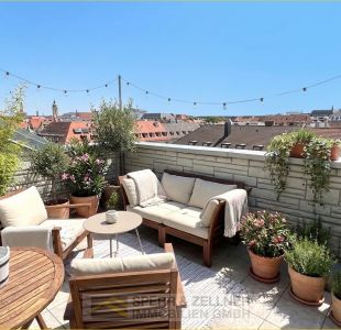 Dachterrasse (KI-Visualisierung - Entfernung Überdachung)