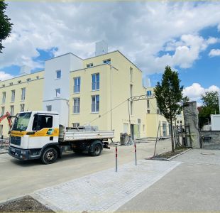 Rückseite des Hotels